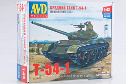 Сборная модель из пластика Сборная модель Средний танк T-54-1 1:43, Start Scale Models