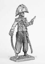 Миниатюра из олова 447 РТ Бригадный генерал Кастелла, командир швейцарцев в наполеоновской армии. 54 мм, Ратник - фото