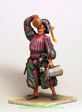 Сборная миниатюра из смолы Ландскнехт c кувшином, 54 мм, Chronos miniatures - фото