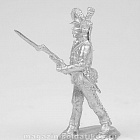 Сборные фигуры из металла Рядовой армейских полков в атаке 1783-96 гг. 28 мм, Figures from Leon