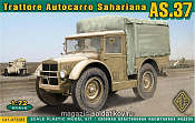 Сборная модель из пластика Trattore AS.37 Итальянский грузовик АСЕ (1/72) - фото
