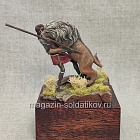 Фигурка из смолы Схватка со львом (две фигуры), 54 мм (575-007) (575-007)
