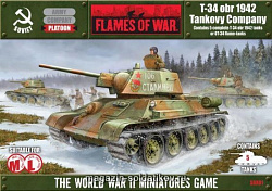 Сборная модель из пластика T-34 obr 1942 Company (15мм) Flames of War