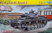 Сборная модель из пластика Д Танк Танк Pz.Kpfw.III Ausf.J (2 IN 1) (SMART KIT) (1/35) Dragon - фото