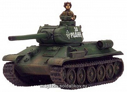 Сборная модель из пластика T-34/85 obr 1943 (15мм) Flames of War