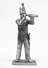 Миниатюра из олова 504 РТ Офицер стрелков 95 полка Британия 1812-15 года, 54 мм, Ратник - фото