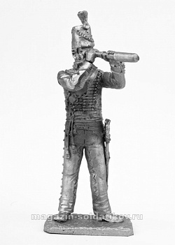 Миниатюра из олова 504 РТ Офицер стрелков 95 полка Британия 1812-15 года, 54 мм, Ратник