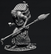 Сборная фигура из металла Миры Фэнтэзи: Старая Ведьма, 54 мм, Chronos miniatures - фото