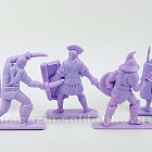 Солдатики из пластика Последняя битва, набор из 10 фигур (сиреневый) 1:32, ИТАЛМАС