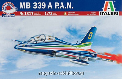 Сборная модель из пластика ИТ Самолет MB-339 PAN Frecce Tricolori (1/72) Italeri