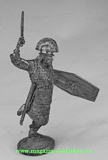 Миниатюра из металла Галльский воин в бою, 4 в. до н.э., 54 мм, Россия - фото