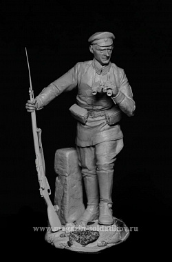 Сборная миниатюра из смолы Пограничник, 1920-30 гг, 75 мм, Баталия миниатюра