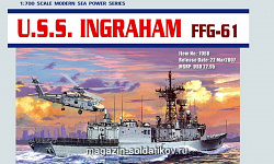 Сборная модель из пластика Д Корабль U.S.S. INGRAHAM FFG-61 (1/700) Dragon