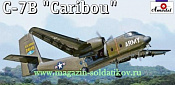 Сборная модель из пластика C-7B «Caribou» коенно-транспортный самолет Amodel (1/144) - фото