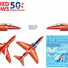 Сборная модель из пластика ИТ Самолет Hawk T1A ''Red Arrows 50 display seasons'' (1/48) Italeri