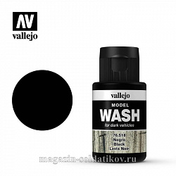 Тонирующая жидкость чёрная, 35 мл, Vallejo