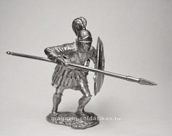 Миниатюра из олова 5210 СП Карфагенский тяжеловооруженный пехотинец, III-II век до н.э. 54 мм, Солдатики Публия