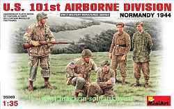 Сборные фигуры из пластика Американская 101-я десантная дивизия, Нормандия. MiniArt (1/35)