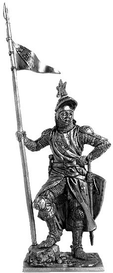 Миниатюра из металла 154. Итальянский рыцарь, первая половина XIV в. EK Castings