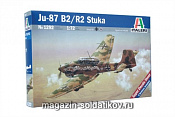 Сборная модель из пластика ИТ Самолет Ju-87 B2/R2 Stuka (1/72) Italeri - фото