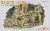 Сборные фигуры из пластика Д Солдаты Marine Recon (1/35) Dragon - фото
