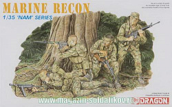 Сборные фигуры из пластика Д Солдаты Marine Recon (1/35) Dragon
