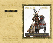Сборная фигура из смолы Mounted knight 14c, 75 мм, Mercury Models - фото