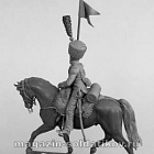 Сборная миниатюра из металла Сапер конных егерей, Франция 54 мм, Chronos miniatures