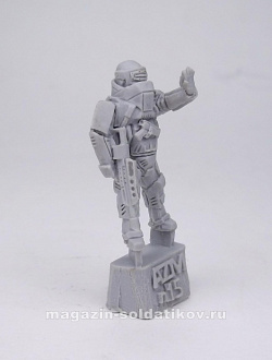 Сборная фигура из смолы Танк (ломовик), серия «Наемники» 28 мм, ArmyZone Miniatures