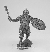 Миниатюра из олова Новгородский ополченец, XIII в., 54 мм, Солдатики Публия - фото