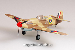 Масштабная модель в сборе и окраске Самолёт «Томагавк» Mk IIb 250 эскадра 1942 г. 1:72 Easy Model