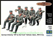 Сборные фигуры из пластика MB 35137 Немецкая пехота на марше (1/35) Master Box - фото