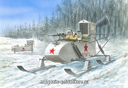Сборная модель из пластика Боевые аэросани РФ-8, (1:35) Моделист