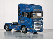 Сборная модель из пластика ИТ Грузовик Scania R620 «BLUE SHARK» (1/24) Italeri - фото