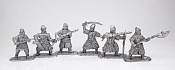 Солдатики из металла Пешие ратники - стрельцы Ивана Грозного, XVI век (пьютер) 40 мм, Три богатыря - фото