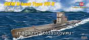 Сборная модель из пластика Подлодка DKM U-boat Type VII C (1/700) Hobbyboss - фото