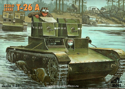 Сборная модель из пластика Легкий танк Т-26 А, 1:35, RPM