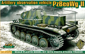 Сборная модель из пластика PzBeoWg II Немецкий командирский танк АСЕ (1/72) - фото