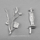 Сборная миниатюра из металла Фузилёр, стрелок 1-й линии, в шляпе. Франция, 1802-1806 гг, 28 мм, Аванпост