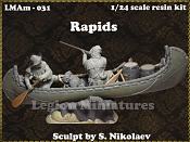 Сборная миниатюра из смолы Rapids, 75 мм, Legion Miniatures - фото