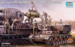 Сборная модель из пластика Бронетранспортер Pz.Kpfw IV Ausf F Fahrgestell 1:35 Трумпетер