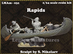 Сборная миниатюра из смолы Rapids, 75 мм, Legion Miniatures