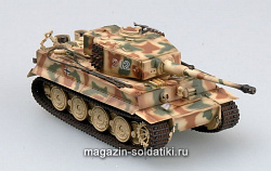 Масштабная модель в сборе и окраске Танк «Тигр» I (поздний), SS sPzAbt.102, Нормандия, 1944 г. 1:72 Easy Model