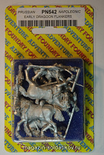 Фигурки из металла PN 542 Ранние драгуны, фланкеры (28 мм) Foundry - фото