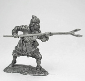 Миниатюра из олова Воин-доброволец, XIII в., 54 мм, Солдатики Публия - фото