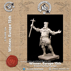 Сборная миниатюра из смолы Winner, Europe 15th c. 75 mm (1:24) Medieval Forge Miniatures