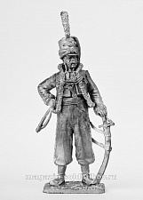 Миниатюра из олова 417 РТ Офицер эскадрона литовских татар императорской гвардии 1812, 54 мм, Ратник - фото
