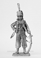 Миниатюра из олова 417 РТ Офицер эскадрона литовских татар императорской гвардии 1812, 54 мм, Ратник - фото