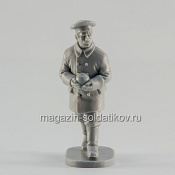 Сборная миниатюра из смолы Матрос-артиллерист с ядром, 28 мм, Аванпост - фото