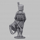 Сборная миниатюра из смолы Барабанщик гренадёрской роты в шапке. Франция, 1804-1815 гг, 28 мм, Аванпост